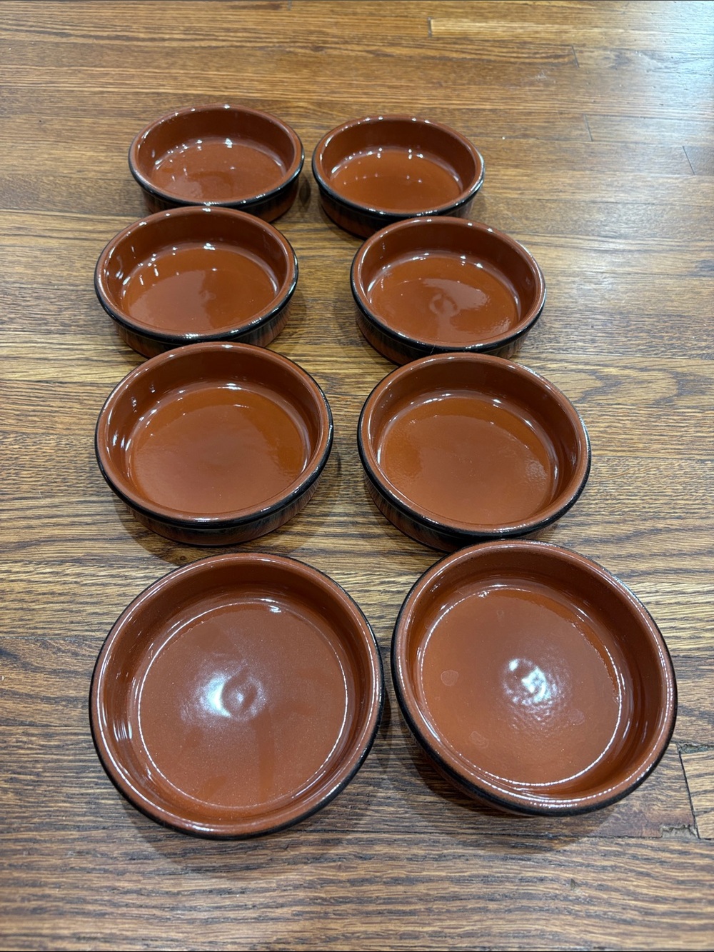 Terracotta-Style Black & Brown Stackable Ramekins - Set of 8 - Picture 11 of 14